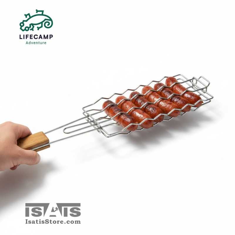 LIFECAMP SAUSAGE GRILL6 توری سوسیس پز لایف کمپ