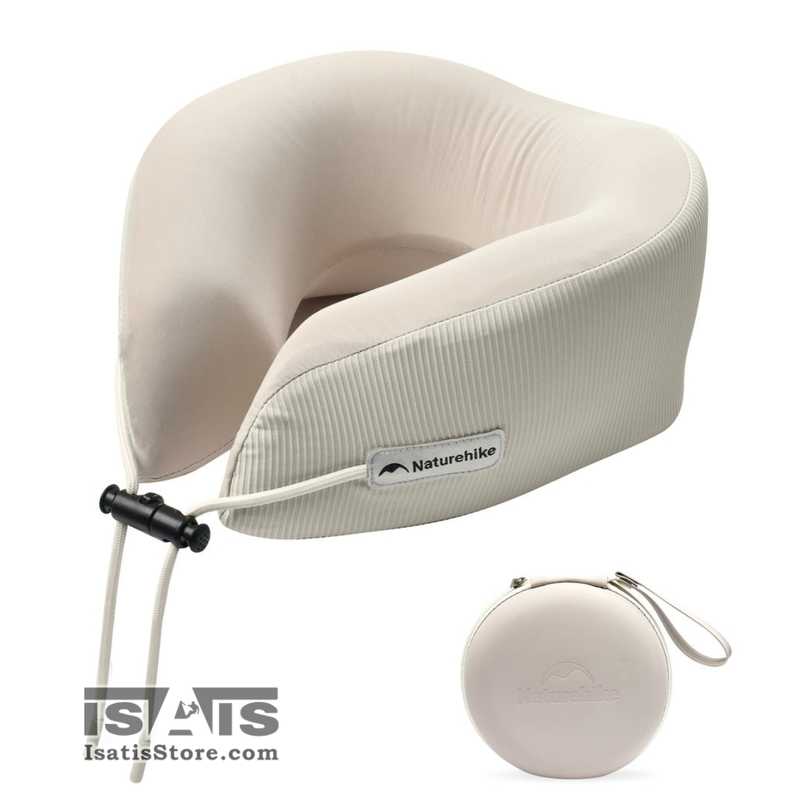 NATUREHIKE MEMORY FOAM TRAVEL PILLOW CNK2450WS019 بالش گردنی مموری فوم طبی مدل CNK2450WS019 نیچرهایک