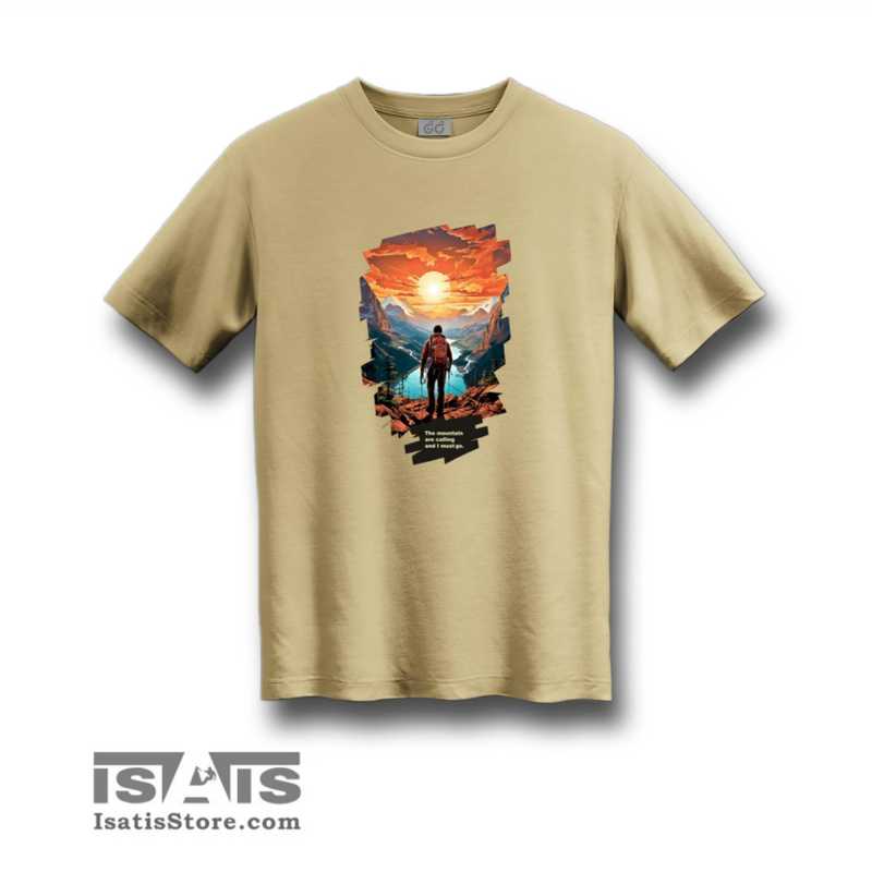 T-SHIRT Mountaineer at sunset4 تیشرت کوهنورد در غروب