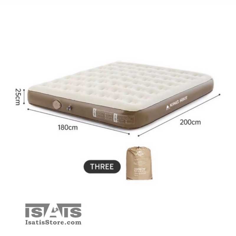 KING HIKE COMFORT BED HK013 تخت بادی PVC سه نفره HK013 + پمپ باد شارژی کینگ هایک