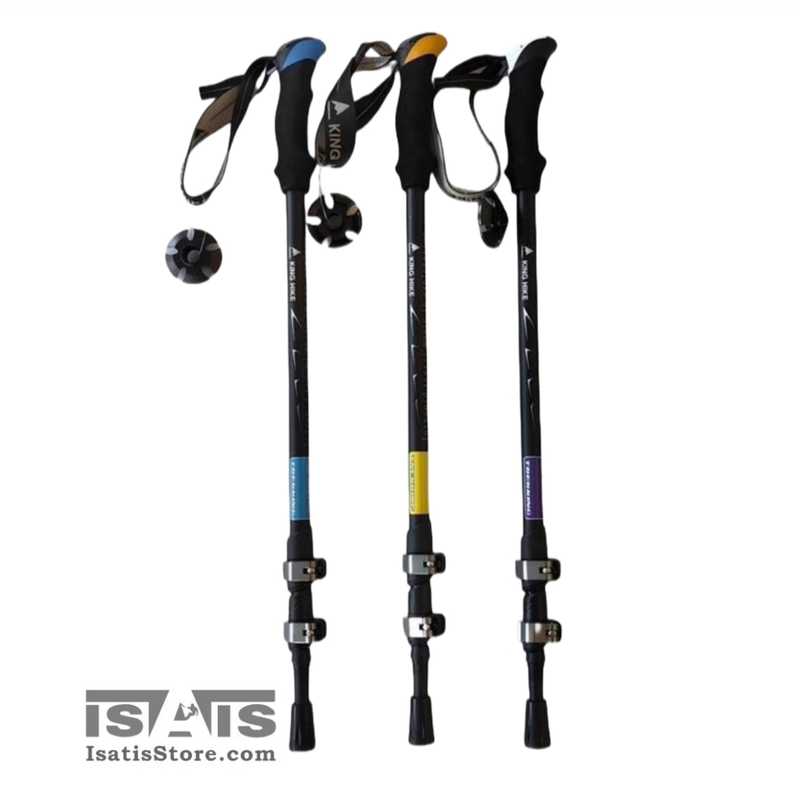 KING HIKE POLE HK-3-8009 باتوم کوهنوردی کلیپسی مدل HK-3-8009 کینگ هایک