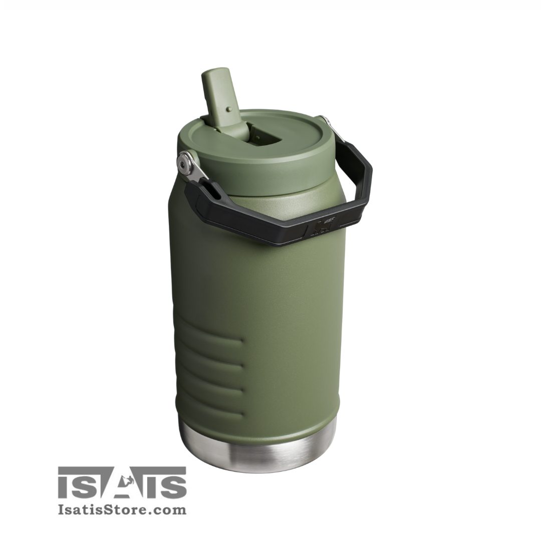 فلاسک 2 لیتری استنلی فلاسک آب (قمقمه) 1.89 لیتری با درب نی دار آیس فلو ICEFLOW استنلی