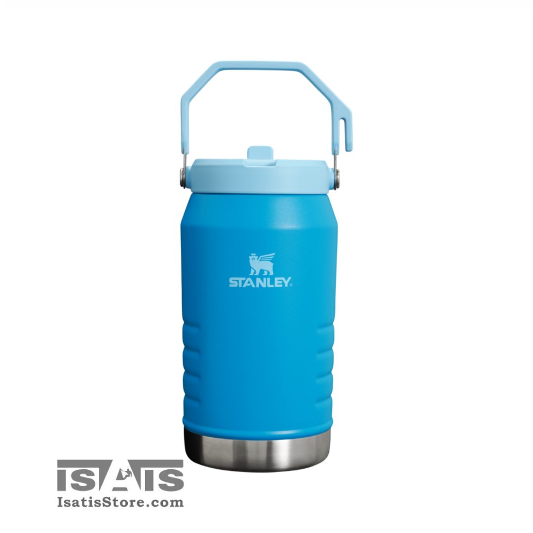 فلاسک 2 لیتری استنلی2 فلاسک آب (قمقمه) 1.89 لیتری با درب نی دار آیس فلو ICEFLOW استنلی