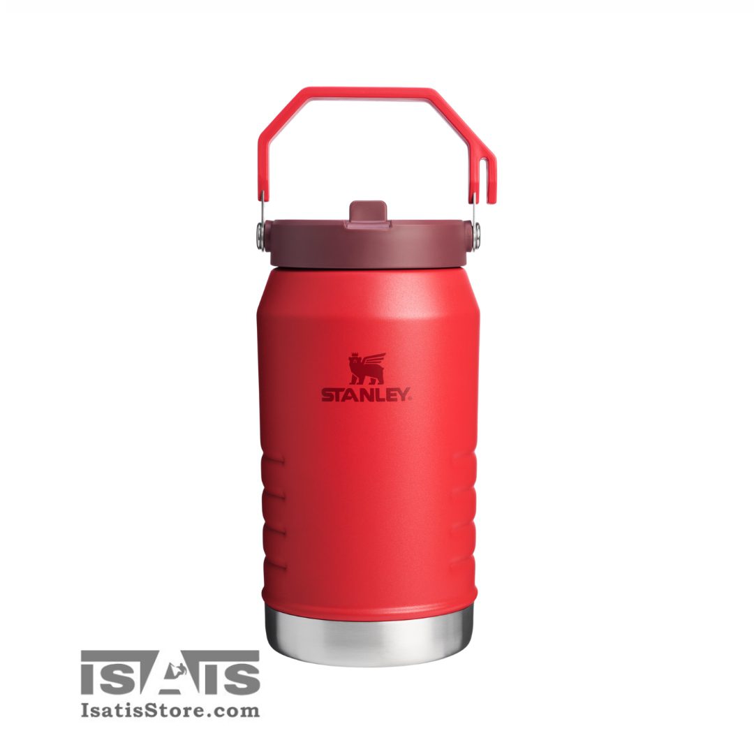 فلاسک 2 لیتری استنلی8 فلاسک آب (قمقمه) 1.89 لیتری با درب نی دار آیس فلو ICEFLOW استنلی