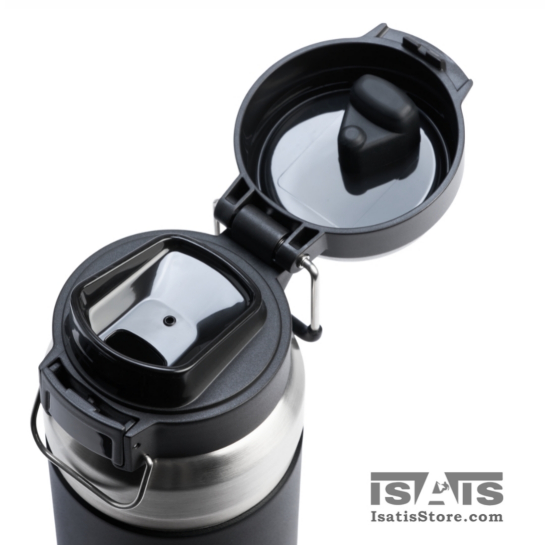 فلاسک آب (قمقمه) یک لیتری با درب تاشو قفل دار استنلی1 فلاسک آب (قمقمه) یک لیتری با درب تاشو قفل دار استنلی