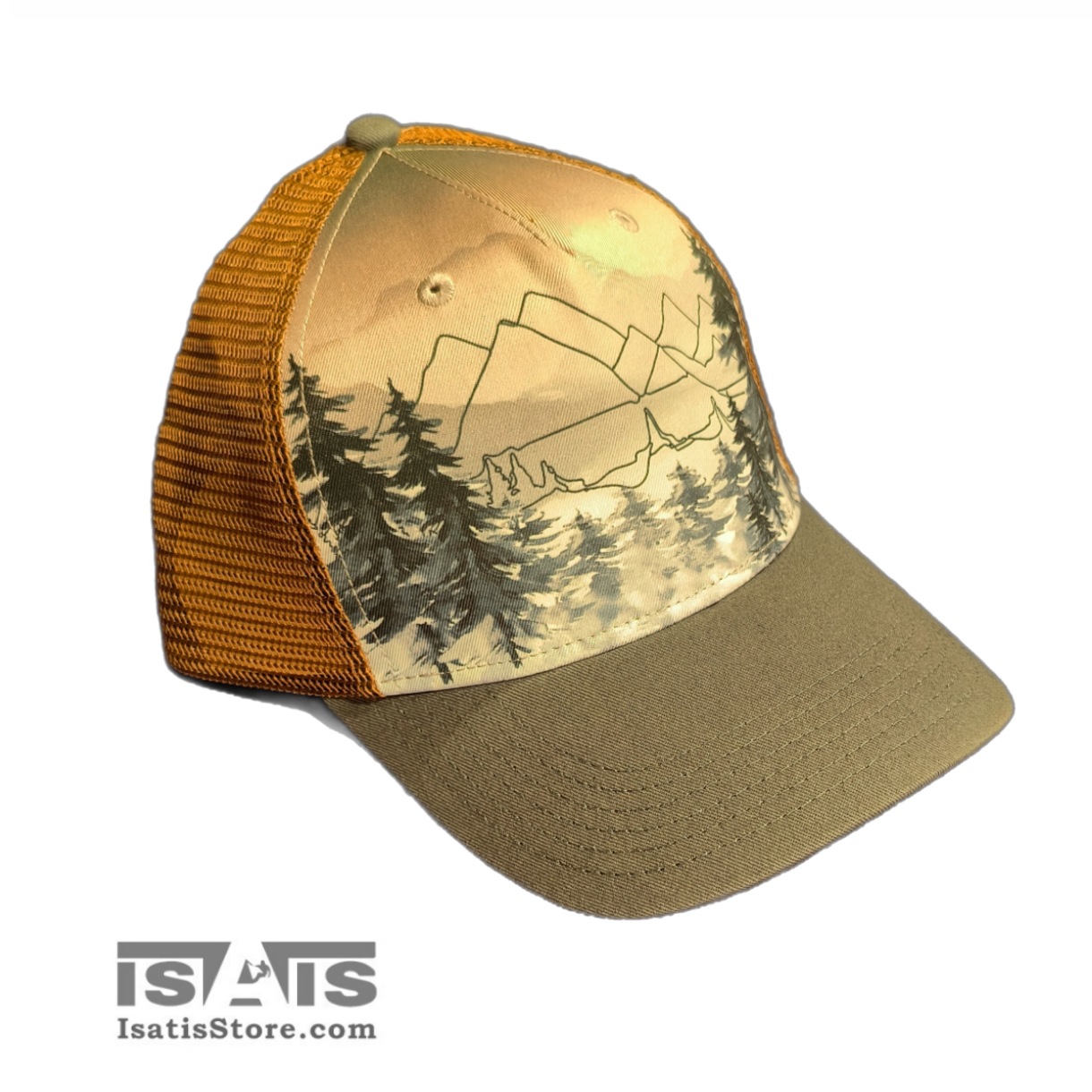 کلاه آفتابگیر طرح جنگل و کوهستان لوکال LOCALE CAP